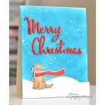 PoppyStamps Merry Christmas Script Craft Die