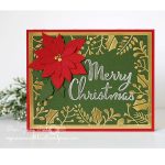 PoppyStamps Merry Christmas Script Craft Die