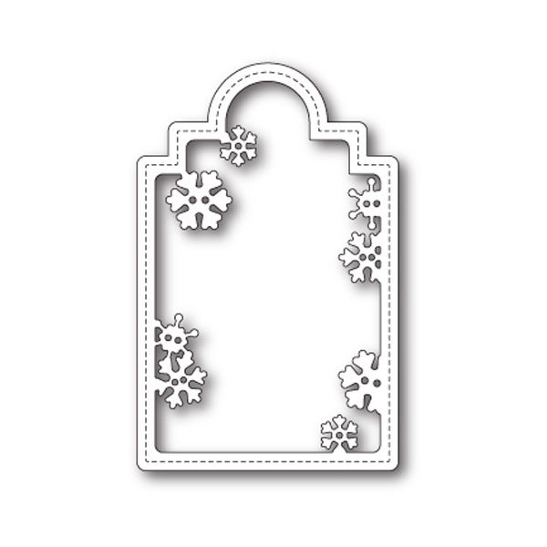 Poppystamps Snowflake Tag Die