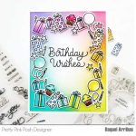 Pretty Pink Posh Birthday Script Dies