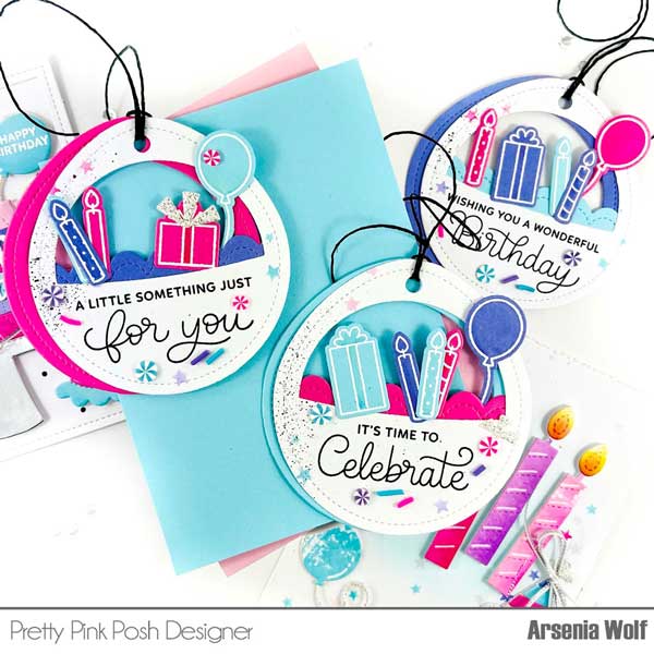 Pretty Pink Posh Birthday Sentiments Coordinating Dies