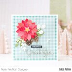 Pretty Pink Posh Christmas Greetings Script Die