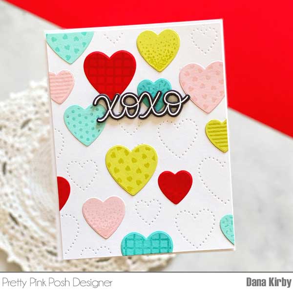 Pretty Pink Posh Decorative Hearts Dies