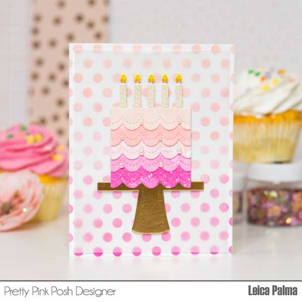 Pretty Pink Posh Fancy Cake Dies