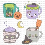 Pretty Pink Posh Halloween Mug Additions Dies