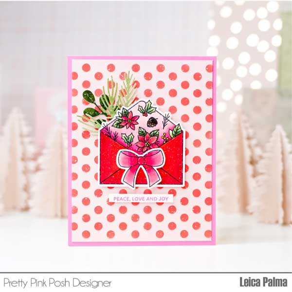 Pretty Pink Posh Holiday Envelopes Stamp Set