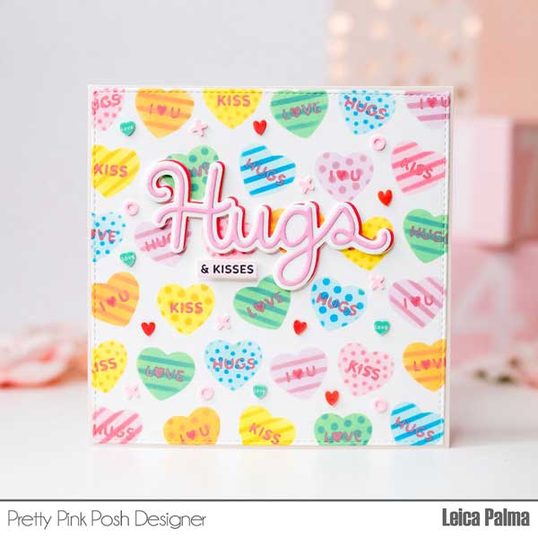 Pretty Pink Posh Large Hugs Shadow Die