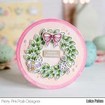 Pretty Pink Posh Leafy Spring Wreath Coordinating Dies