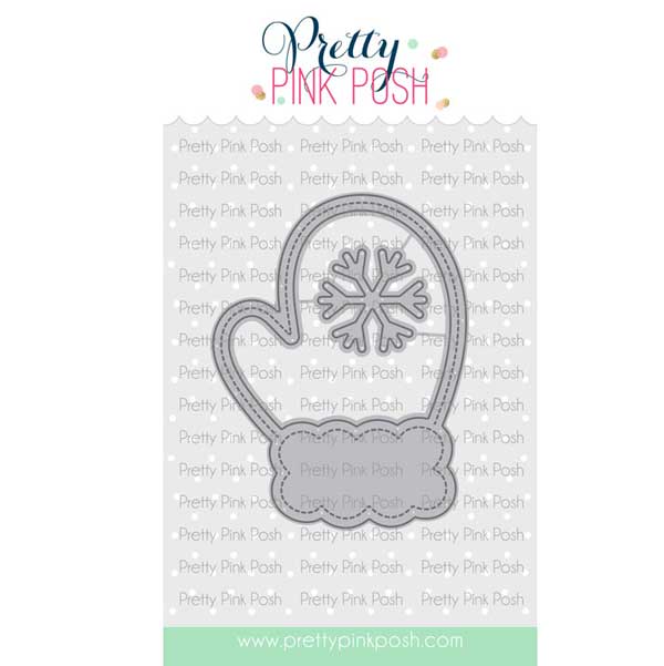 Pretty Pink Posh Mitten Shaker Die