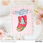 Pretty Pink Posh Merry Script Die