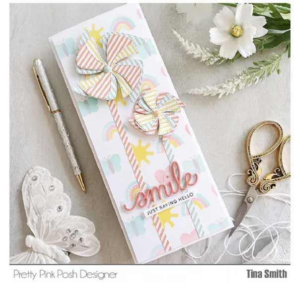 Pretty Pink Posh Smile Script Die