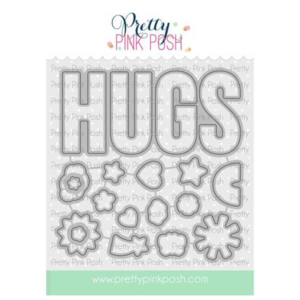 Pretty Pink Posh Hugs Coordinating Dies