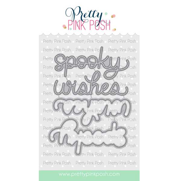 Pretty Pink Posh Spooky Wishes Shadow Dies