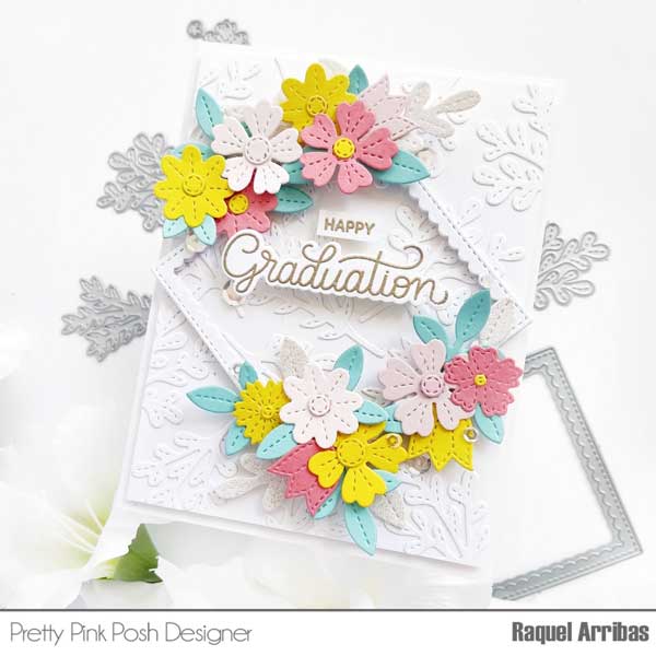 Pretty Pink Posh Spring Flowers Stamp