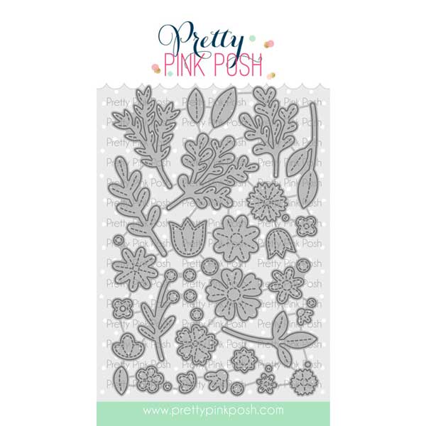 Pretty Pink Posh Spring Foliage Die Set