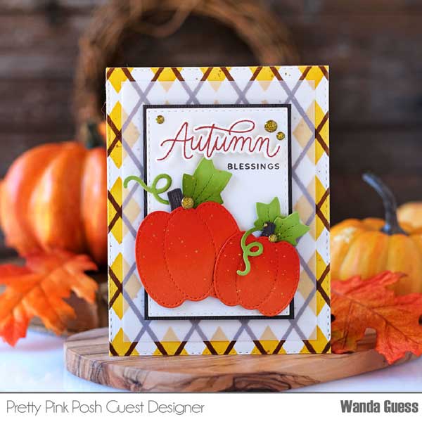 Pretty Pink Posh Stitched Pumpkins Dies