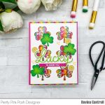 Pretty Pink Posh Stitched Shamrocks Dies