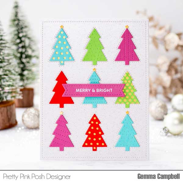 Pretty Pink Posh Tree Cover Plate Die