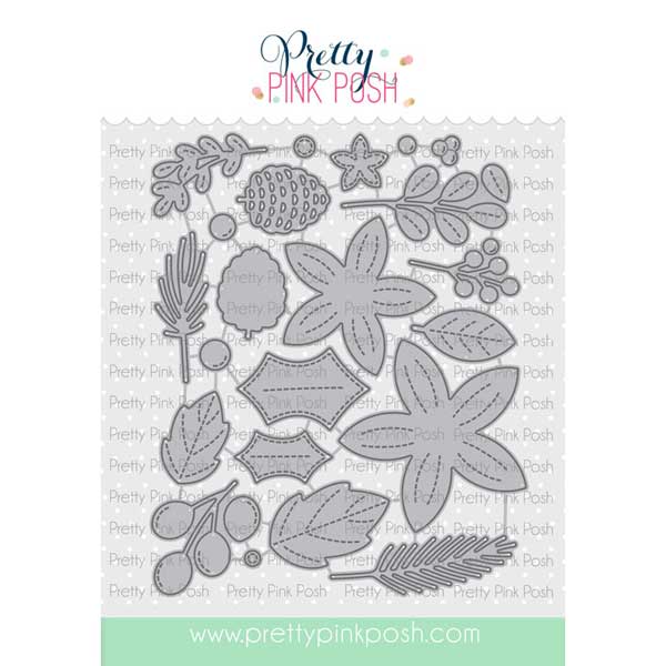 Pretty Pink Posh Winter Foliage Die Set