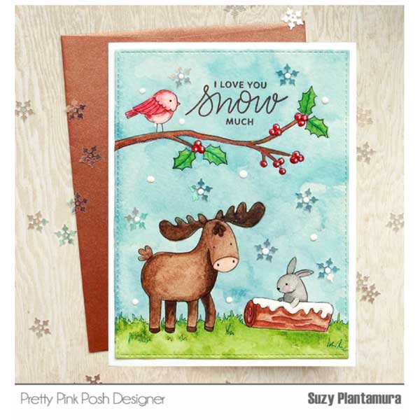 Pretty Pink Posh Winter Woodland Coordinating Dies