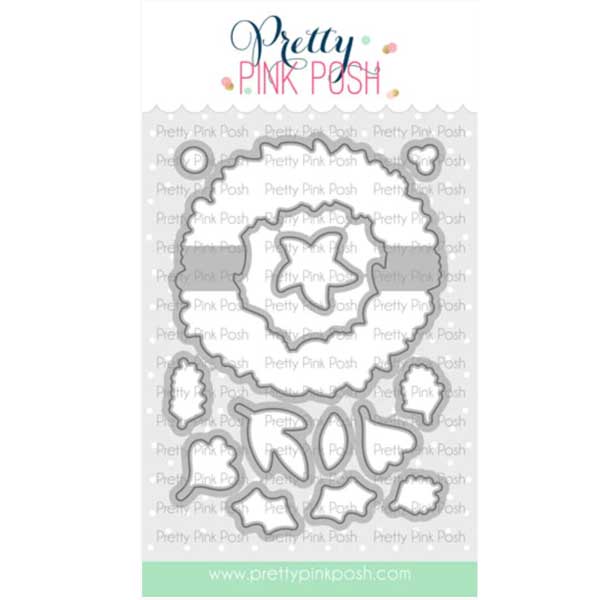 Pretty Pink Posh Winter Wreath Dies