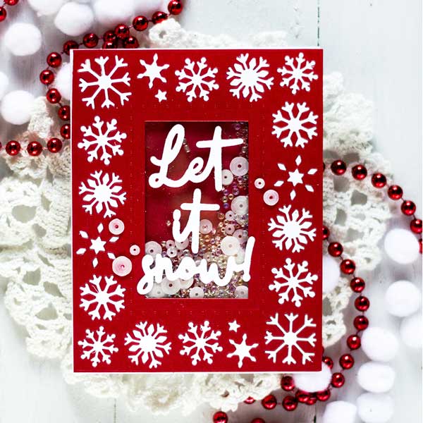 Papertrey Ink Border Bling: Snow Flakes Die