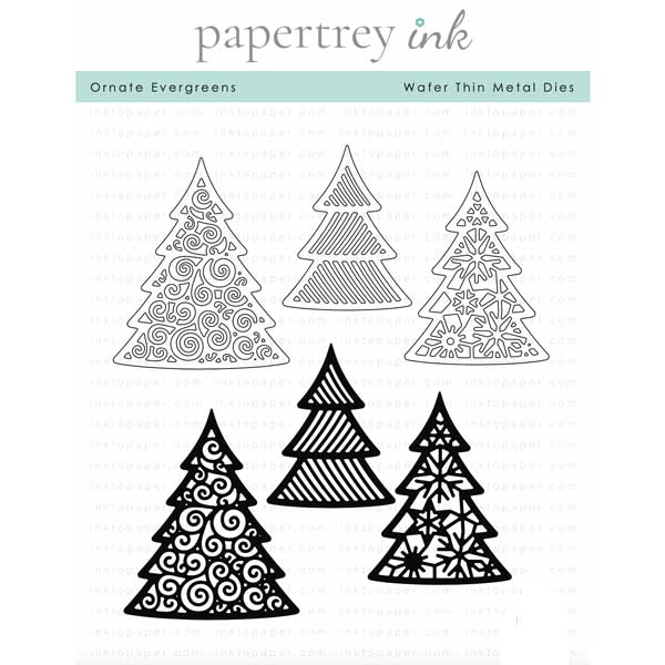 Papertrey Ink Ornate Evergreens Die