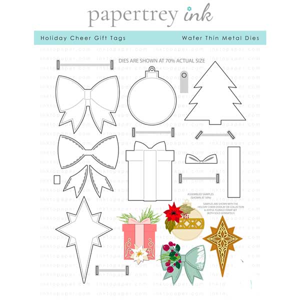 Papertrey Ink Holiday Cheer Gift Tags Die