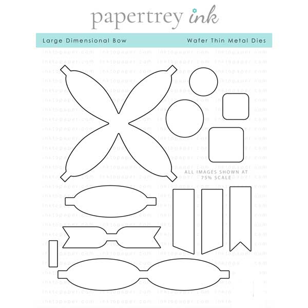 Papertrey Ink Large Dimensional Bow Die