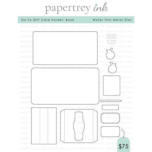 Papertrey Ink Go-To Gift Card Holder: Book Die