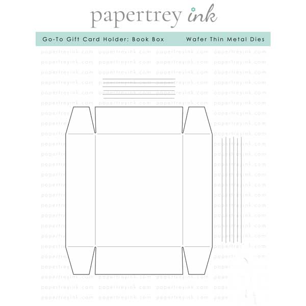 Papertrey Ink Go-To Gift Card Holder: Book Box Die