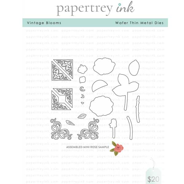 Papertrey Ink Vintage Blooms Die