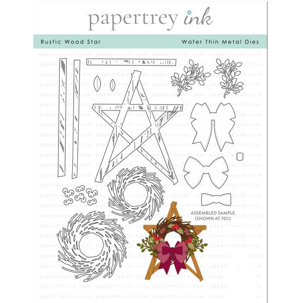 Papertrey Ink Rustic Wood Star Die