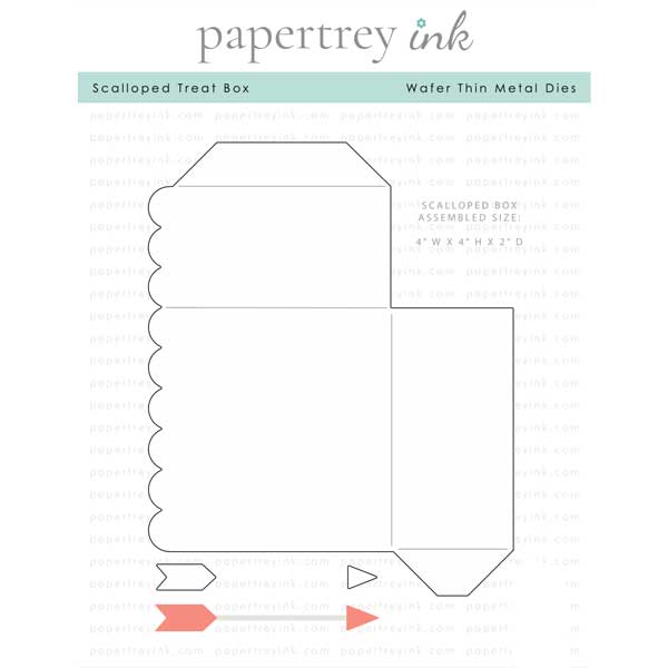 Papertrey Ink Scalloped Treat Box Die