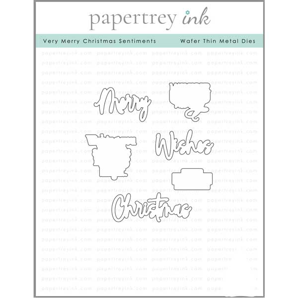 Papertrey Ink Very Merry Christmas Sentiments Dies