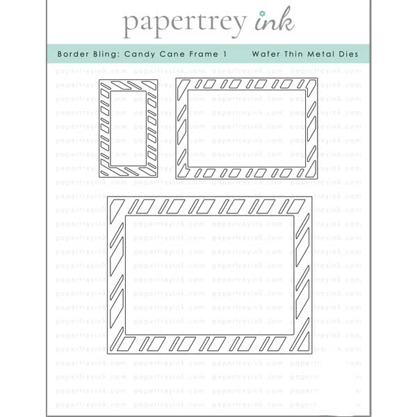 Papertrey Ink Border Bling: Candy Cane Frame 1 Dies