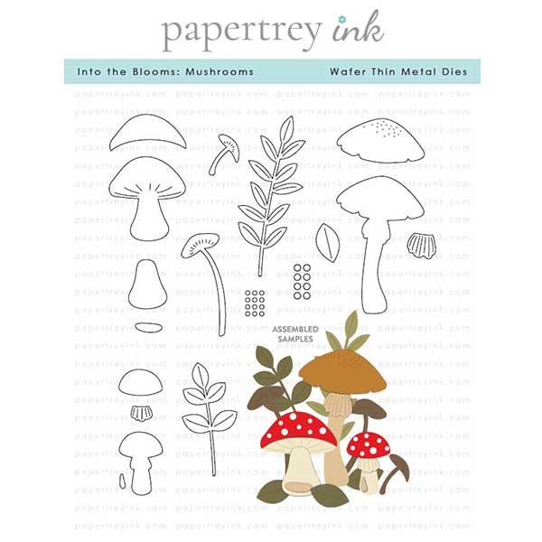 Papertrey Ink Into the Blooms: Mushrooms Die