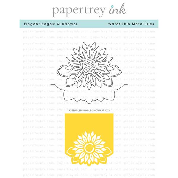 Papertrey Ink Elegant Edges: Sunflower Dies