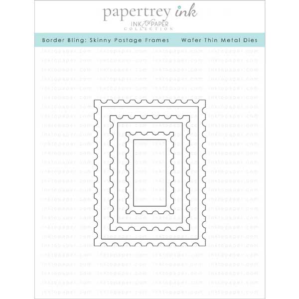 Papertrey Ink Border Bling: Skinny Postage Frames Dies