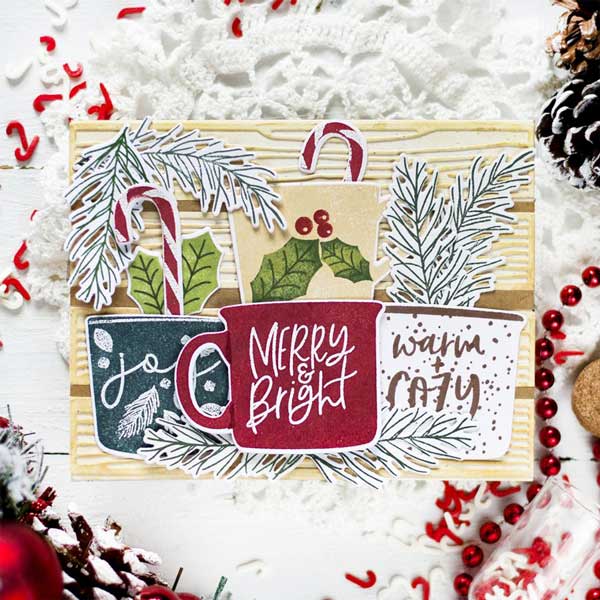 Papertrey Ink Festive Mugs Die