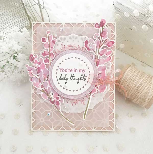 Papertrey Ink Blooming Thoughts Stamp