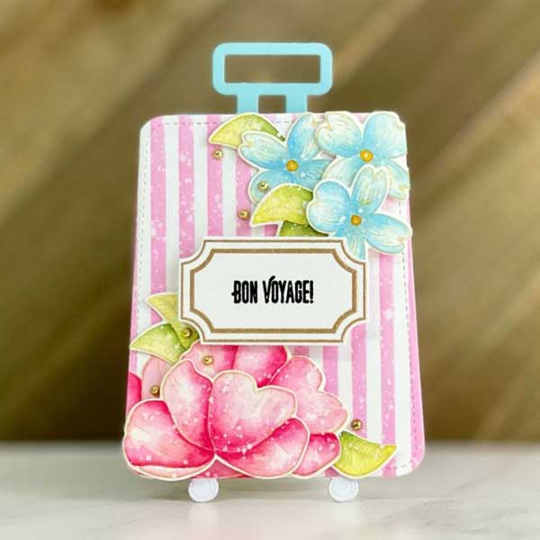 Papertrey Ink Go-To Gift Card Holder: Vintage Suitcase Die