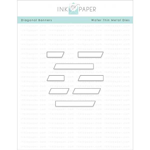 Ink To Paper Diagonal Banner Dies