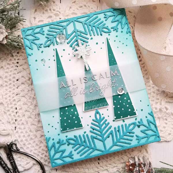 Ink To Paper On The Border: Splendid Snowflake Border Die