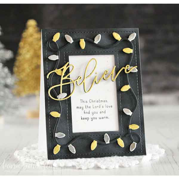 Ink To Paper Border Bling: Stitched Die