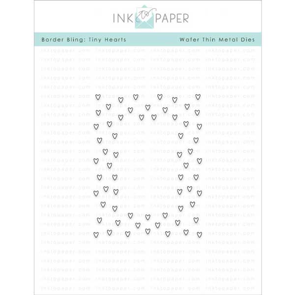 Ink To Paper Border Bling: Tiny Hearts Die