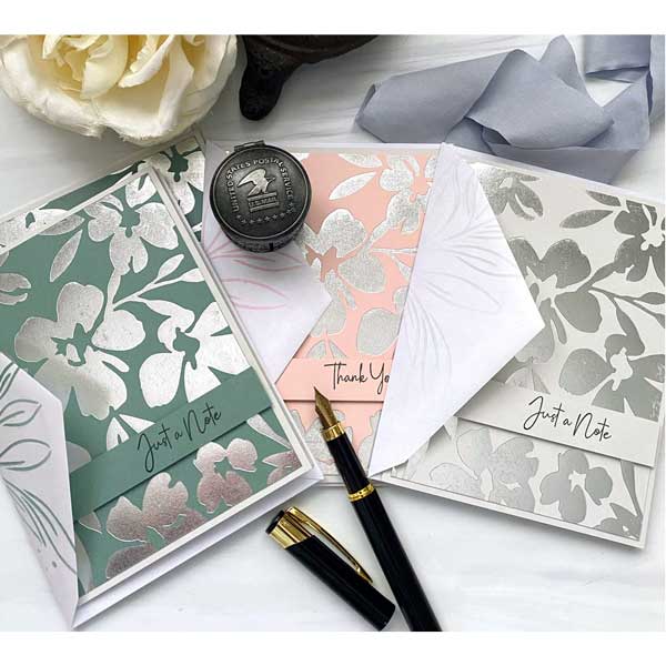 Papertrey Ink Flower Garden Hot Foil Plate