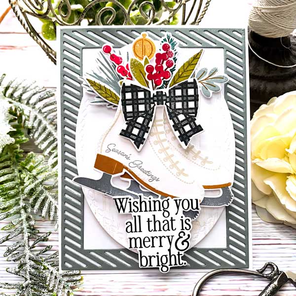 Papertrey Ink Border Bling: Candy Cane Frame 2 Dies