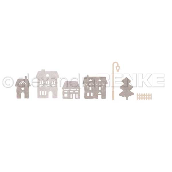 Alexandra Renke Small Houses With Tree Die Set