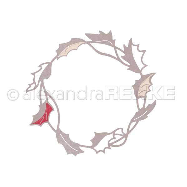 Alexandra Renke Large Holly Wreath Die